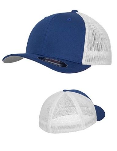 F-6511T-Flexfit Mesh Trucker 2-Tone Cap